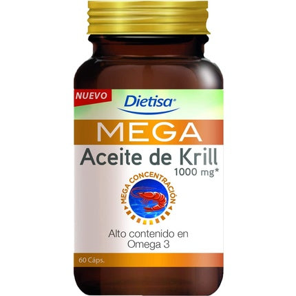 Supliment alimentar, Dietisa, Omega 3 Mega Krill Oil, 60 capsule