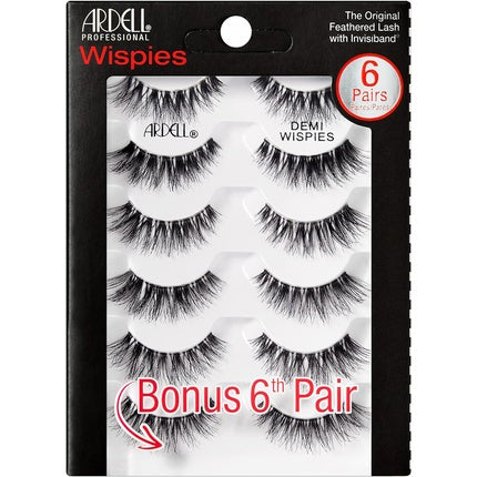 Gene false Ardell, Wispies, negru, 6 perechi