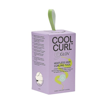 Bentita de bucle, Glov, COOLCURL, alb, lungime