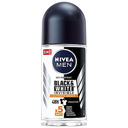 Antiperspirant roll-on, Nivea Men Black & White, 50ml