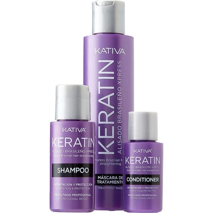 Kit Îngrijire Păr, Kativa, Keratin, mov