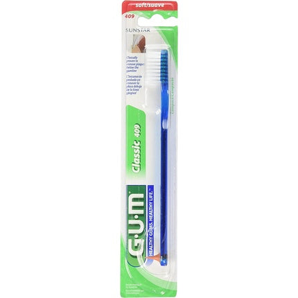 Periuță de dinți, Sunstar GUM, Classic Soft, albastru
