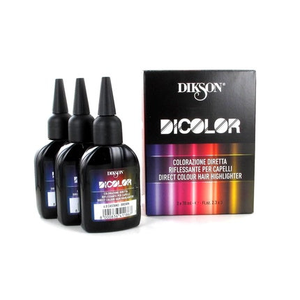 Vopsea păr, Dikson Dicolor, pachet 3 bucăți, maro