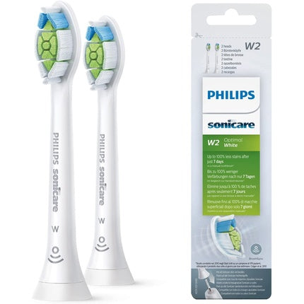 Capete de Periuta, Philips Sonicare W2 Optimal White, 2 bucati