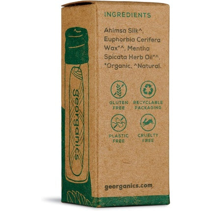 Ață dentară Georganics, ceară candelillă, 50m, extract mentă verde