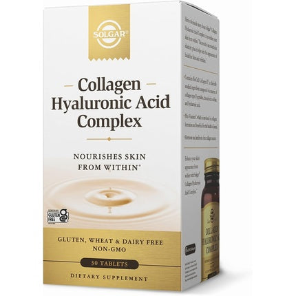 Complex Colagen, Solgar, 30 Tablete, Acid Hialuronic