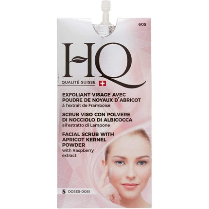 Exfoliant față, HQ, cu pudră de kernel, 5 doze