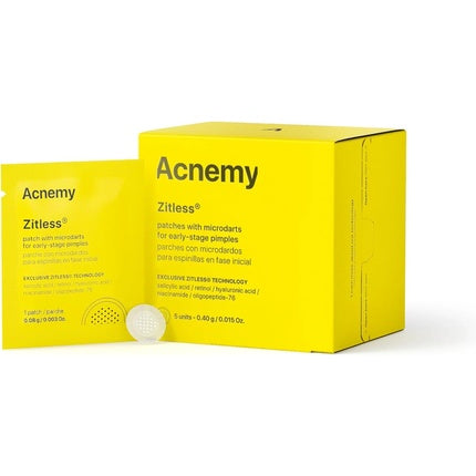 Plasturi acnee, Acnemy Zitless, microdarts galben, 5 bucati