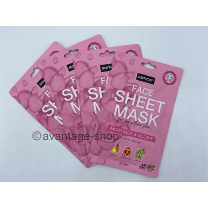 Masca facială, Sence, hidratantă și calmantă, roz
