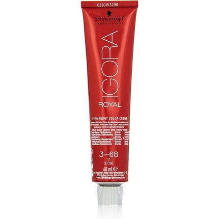 Vopsea de par, Schwarzkopf, IR 3-68, Saten inchis roscat ciocolatiu