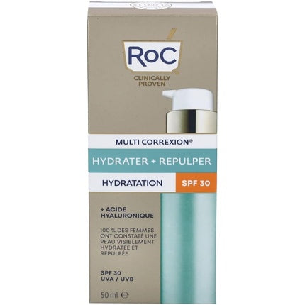 Cremă hidratantă, RoC, cu acid hialuronic SPF30