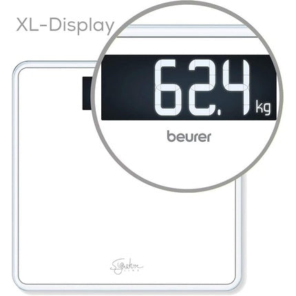 Cantar personal, Beurer GS 400, sticla, alb