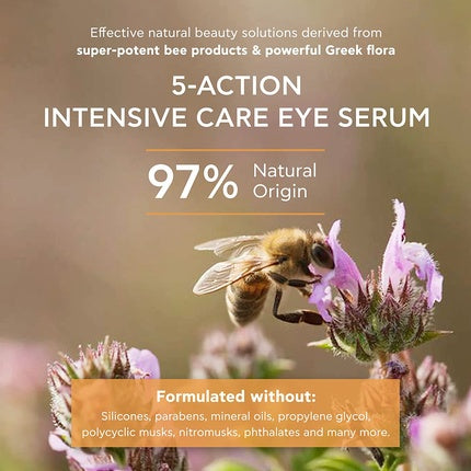 Ser antirid pentru ochi, Apivita, 5-Action Eye Serum, 15 ml