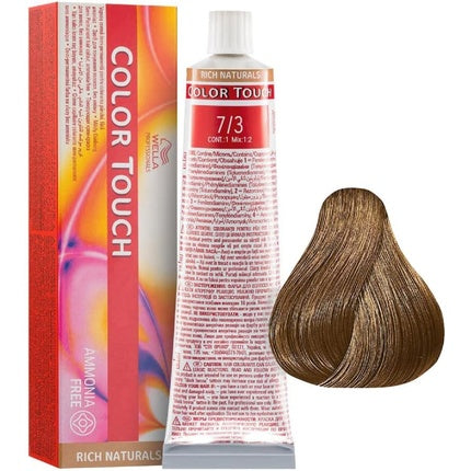 Vopsea de par, Wella, Color Touch Rich Naturals 7/3, 100ml