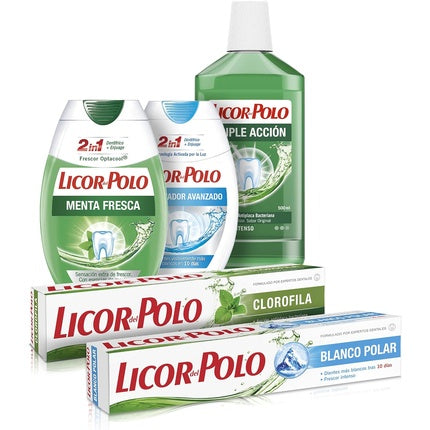 Apa de gură, Licor Del Polo, Fresh Mint, 75 ml