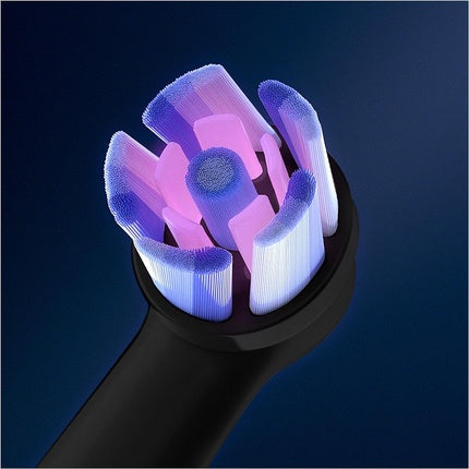 Capete Periuță Electrică Oral-B iO, Radiant White, 6 bucăți, Negru