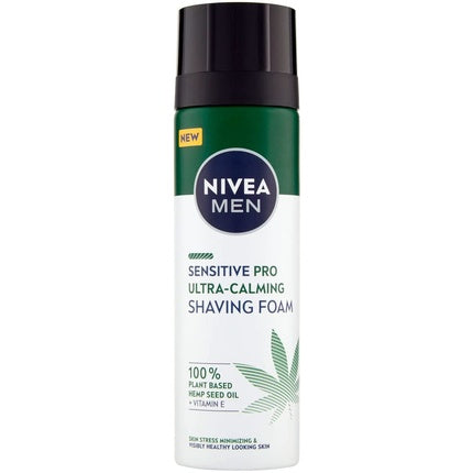 Spumă ras Nivea Men Sensitive Pro, 200 ml, verde