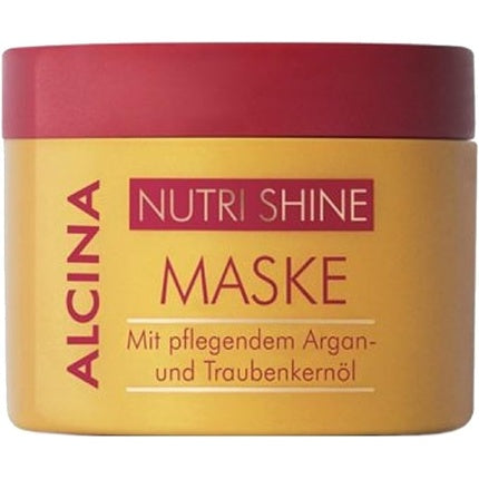 Masca de păr, Alcina, Nutri Shine, ulei de argan și semințe de struguri, gălbui, 200ml