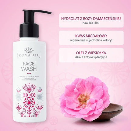 Gel Curățare Față, Sylveco, Rosadia, 150ml, alb