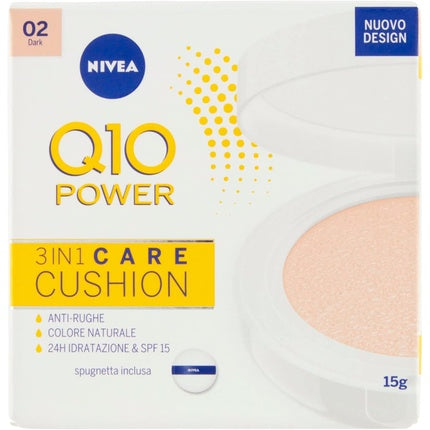 Pudră de corp, Nivea, Q10 Plus Anti Age 3 in 1, închis
