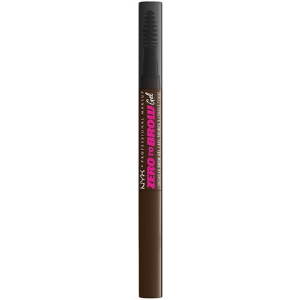Gel pentru sprancene NYX, Zero to Brow 07 Espresso, 1ml