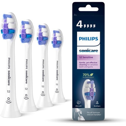 Capete periuță electrică Philips Sonicare S2, Sensitive, alb