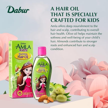 Ulei Păr, Dabur, Amla Kids, 200ml, verde