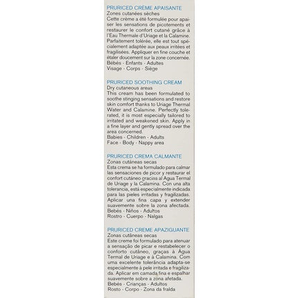 Cremă mâini Uriage Pruriced, 8% Calamină, 100ml