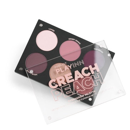 Fard de pleoape, Inglot, PLAYINN Creach Peach, 6 nuanțe
