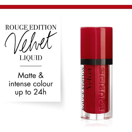 Ruj lichid, Bourjois Rouge Edition Velvet, 15 Red-Volution, 7.7ml