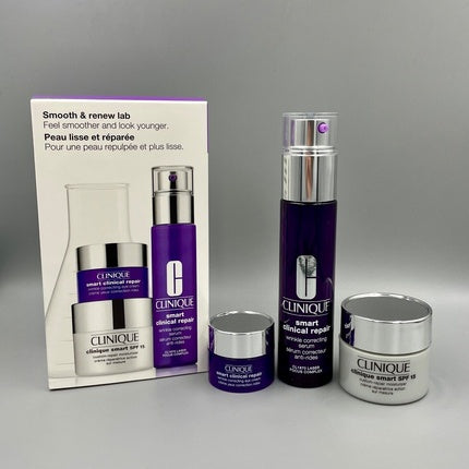 Set Îngrijire Anti-Îmbătrânire Clinique, Smart Clinical Repair, violet