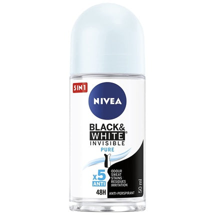 Deodorant Nivea Black&White Invisible Pure Roll-On 50ml