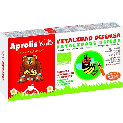 Supliment alimentar copii, Intersa Vitality Kids Aprolis-Defense, 10 fiole