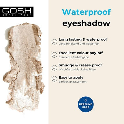 Fard de pleoape, Gosh, 011 Vanilla Highlight, waterproof