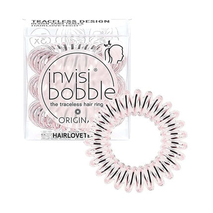 Set elastice păr, Invisibobble, Original, roz transparent