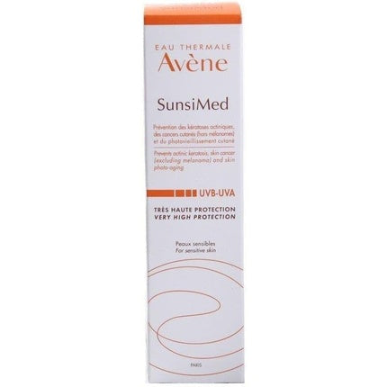 Cremă protecție solară, Avène, Sunsimed, SPF 50, albă