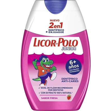 Pastă de dinți Licor Del Polo Junior, aromă căpșuni, 75ml