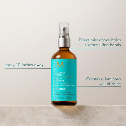 Spray fixare machiaj, Moroccanoil, Glimmer Shine, 100ml