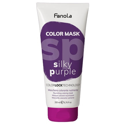 Masca de păr, Fanola, Color Mask Silky Purple, 200ml