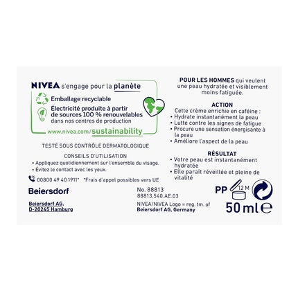 Cremă de față, Nivea, For Men Skin Energy, 50ml