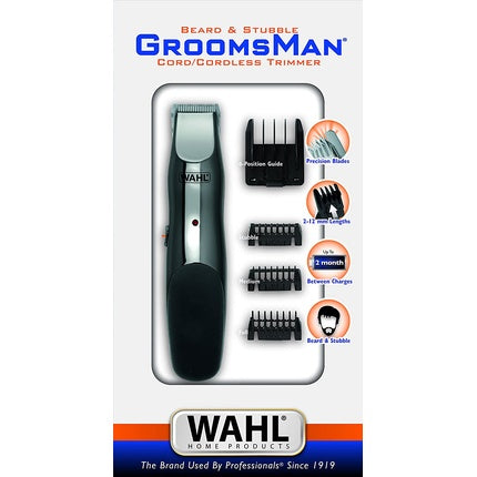 Trimmer barba, Wahl Groomsman, reincarcabil, lamă de precizie
