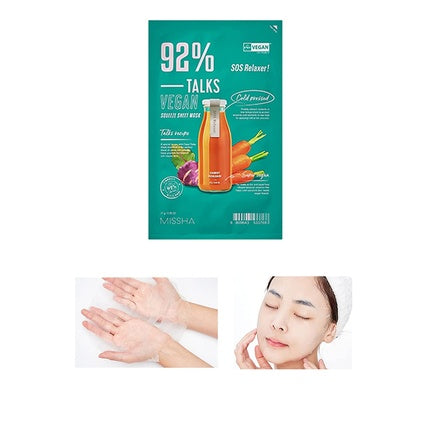 Masca de față, Missha, Talks Vegan Squeeze, relaxantă
