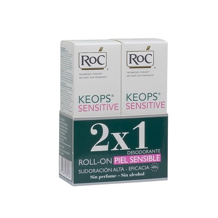 Deodorant RoC Keops Sensitive, 2x30 ml, alb