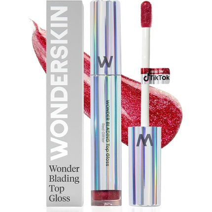Gloss de buze Wonderskin, Wonder Blading, Red Glitter