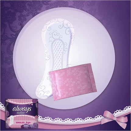 Absorbante zilnice, Always, Singles to Go, miros proaspăt