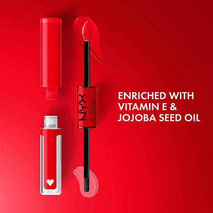 Lip Gloss, NYX, Rebel In Red, finisaj lucios