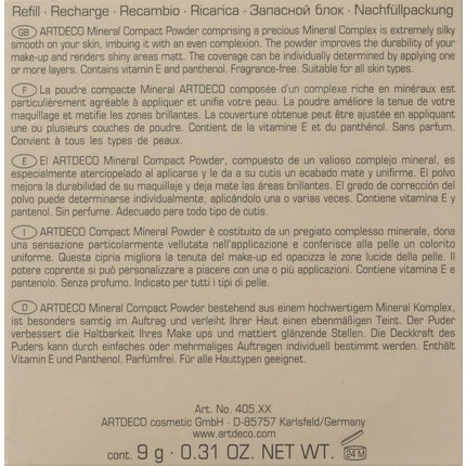 Pudră compactă Artdeco Mineral, 9g, Beige neutru