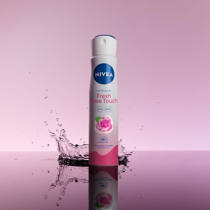Spray antiperspirant, Nivea, Fresh Rose Touch, 250ml, roz