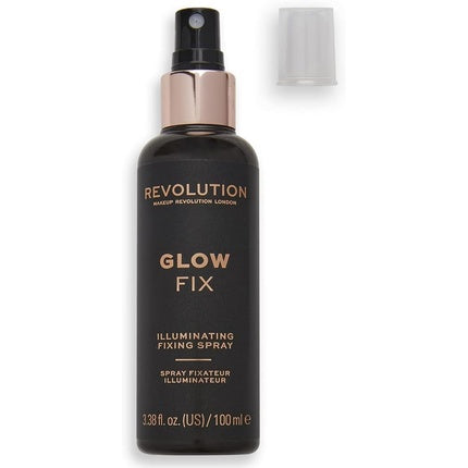 Spray fixare machiaj, Makeup Revolution, iluminator, 100ml