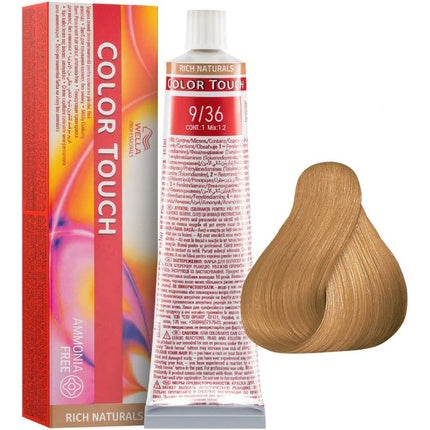 Vopsea de par, Wella, Color Touch, Blond Foarte Deschis Auriu Violet, 60ml